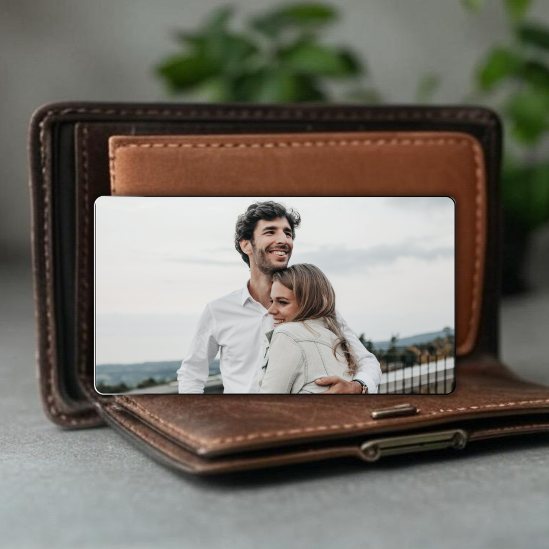 Personalised Metal Photo Wallet Card