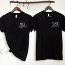 Personalised Wedding Hubby & Wifey Couple T-shirt Set