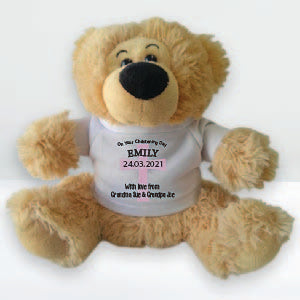 Personalised Christening Teddy Bear