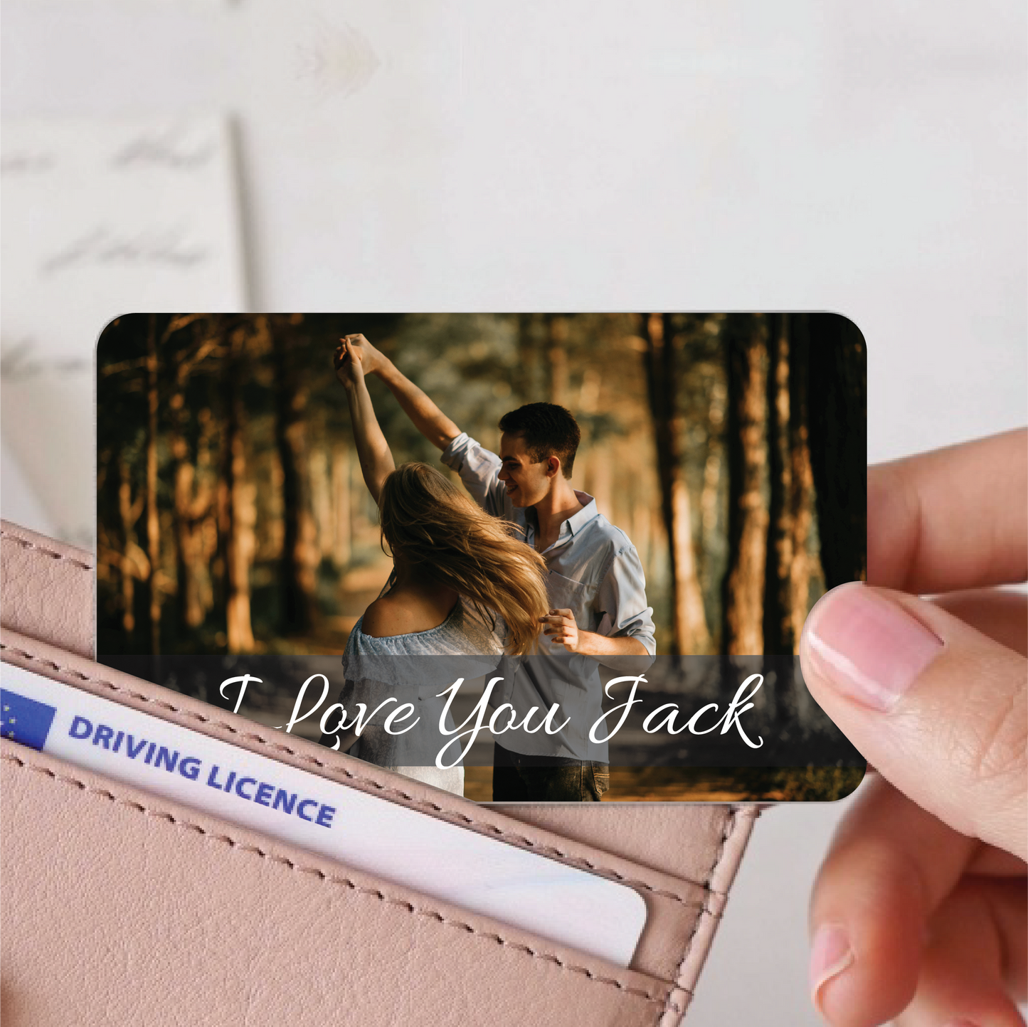 Personalised Metal Photo Wallet Card